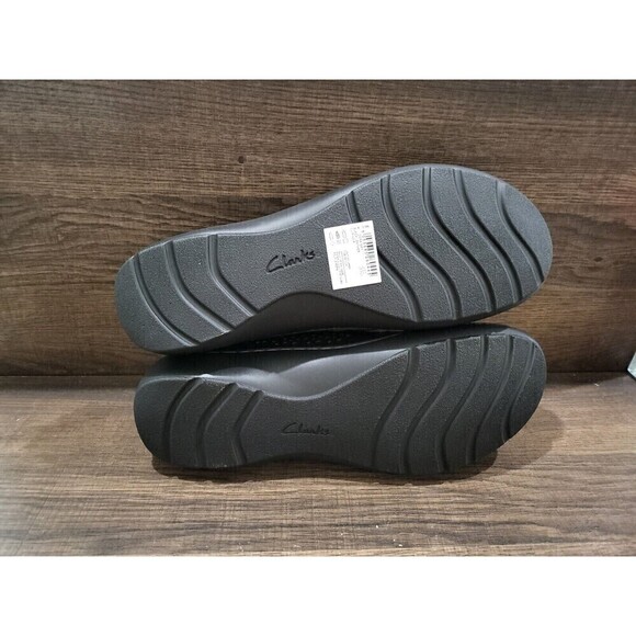Clarks Women's Collection Cora Sky Flats Black Leather 8.5N New - Picture 9 of 10
